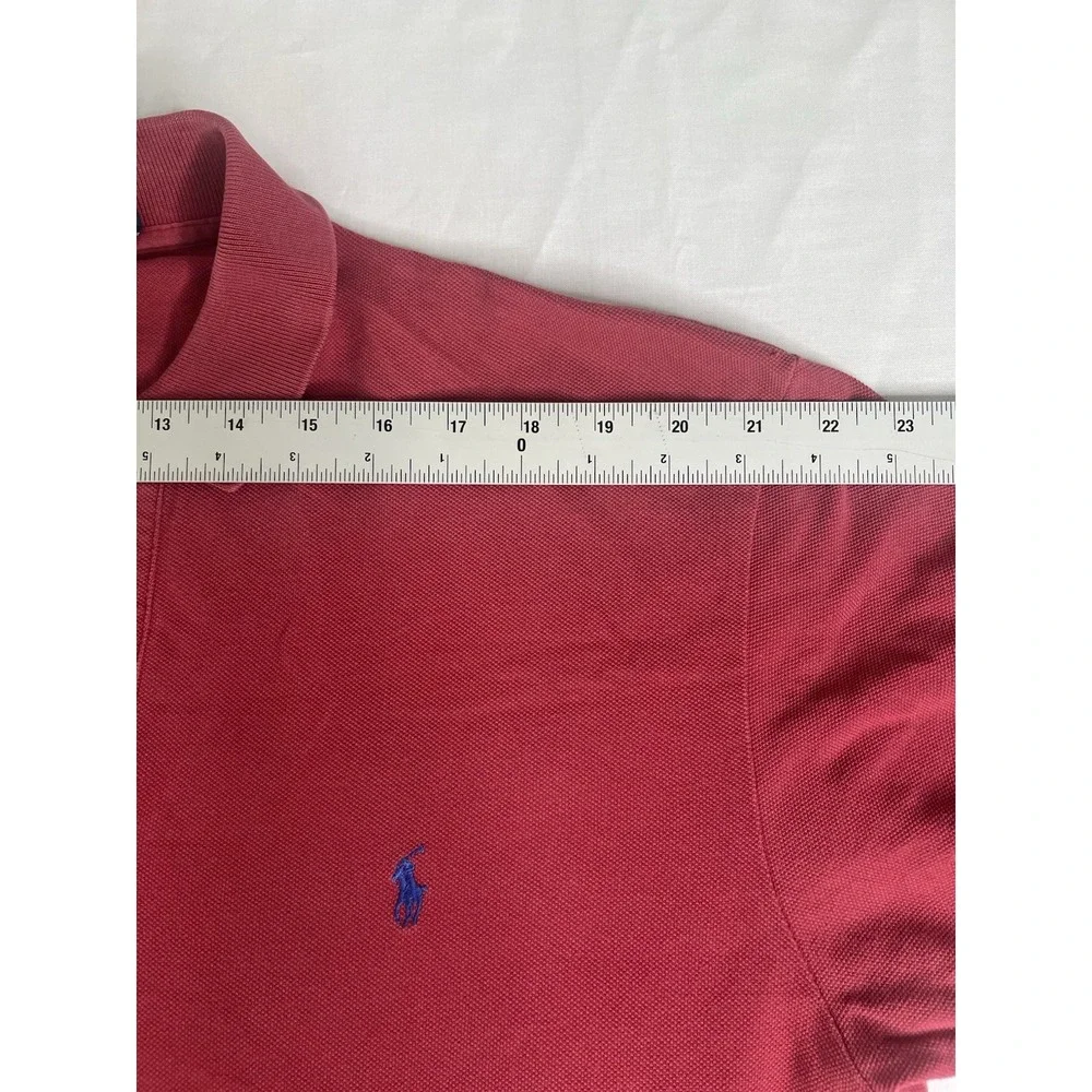 Polo Ralph Lauren‎ Men's Polo Shirt Short Sleeve Cotton Red Large